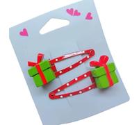 Popolare fermaglio per capelli natalizio antiscivolo forte tema natalizio disegni per donne e bambini ornamento quotidiano 1 paio festival