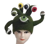 Popolare Occhi Cappello Maglia Per Il Partito Fatto A Mano Novità Donne Ragazza Foto Cosplay Costume Divertente