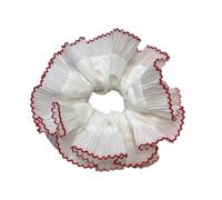 Popolare pizzo Scrunchies doppio strato elastico per capelli cravatta per eventi formali grandi panini elastici per capelli per abbigliamento formale e tempo libero