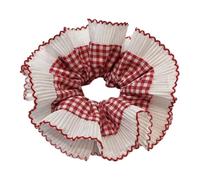 Popolare pizzo Scrunchies doppio strato elastico per capelli cravatta per eventi formali grandi panini elastici per capelli per abbigliamento formale e tempo libero