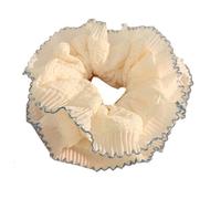 Popolare pizzo Scrunchies doppio strato elastico per capelli cravatta per eventi formali grandi panini elastici per capelli per abbigliamento formale e tempo libero