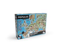 Popolare Puzzle mappa d'Europa 160 pezzi