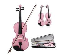 Popolare Violino In Legno Massello Per Principianti, Pratica Per Adulti Che Suona Il Violino 4/4 Strumento Per Violino A Grandezza Naturale (Color : Pink)