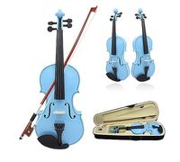 Popolare Violino In Legno Massello Per Principianti, Pratica Per Adulti Che Suona Il Violino 4/4 Strumento Per Violino A Grandezza Naturale (Color : Blue)