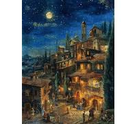 Popolazione Villaggio Puzzle 3000 Pezzi, 3D Puzzle per Adulti Impegnativo, Educa Puzzles Artistico, Divertente E Stimolante Puzzles Decorativo per La Famiglia, Regalo e Decorazione Pareti FNKL6-228