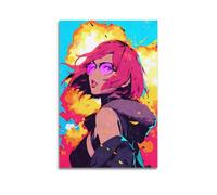 POPOORWQ Poster decorativo da parete su tela, motivo: ragazza esplosiva, stampa artistica moderna, per camera da letto, 40 x 60 cm