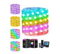 Popotan Smart Stringa Luci Fatate LED WiFi con Telecomando Compatibile con Alexa,20M 132LED Alimentazione USB Lucine LED Decorative per Camera da Letto,Natale,Feste