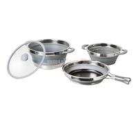 Brunner - Volcano Pasta al Volo Fold-Away - Set di pentole Ø 24 cm grigio