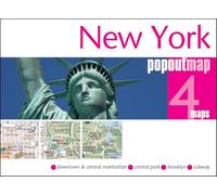 Popout Map New York: Pocket-Sized Pop-Up New York Street | Manhattan | Brooklyn | NYC Subway Map | Compact Travel Map