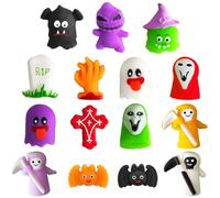 POPOYU 15 pezzi Halloween Antistress Assortiti Squishy,Squeeze Toys Squishy Giocattoli per Bambini,Kawaii Mini Mochi Halloween da Spremere Squishies per Bambini Regalini Festa Invitati Compleanno