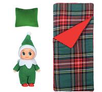 POPOYU 2 Pezzi Elfo di Natale Piccolo,Mini Elfo Natale Pupazzo,Piccoli Elfi Elfi di Babbo Natale Baby Bambola Natale,Elfo di Natale Piccolo Bambola Mini Elfi Bebè per Ragazze Ragazzi Compleanno Natale