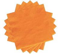 POPOYU 20 Tovaglioli di Carta Arancioni per Feste, Bambini, Halloween, Autunno, Ringraziamento - Decorazioni per la Tavola