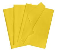 POPOYU 60 Fogli Carta Velina Giallo per Regalo,35x50cm Carta Velina per Confezioni Regalo,Carta Velina per Riempire la Confezione Regalo,Artigianato Fai-da-te Compleanno Natale Festa di San Valentino