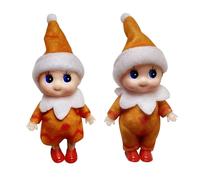 POPOYU Bambola Elfo di Natale, 2 Pezzi Bambola Natale Elfo Natale Pupazzo, Bambole Elfo Piccolo Elfo Bambola di Natale Baby Elfo, Elfi di Natale Elfi Natalizi,Regalo di Natale Capodanno Calza Stuffers