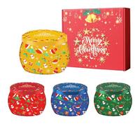 POPOYU Candele Profumate Natalizie,4 Pezzi Candele Profumate Regalo Set,2.5oz Naturale Candele di Soia Candela Aromatica per Natale Compleanno Nuziale Regalo per Donna, Mamma, Amici(Buon Natale)