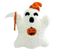 POPOYU Cuscino in peluche a forma di fantasma di Halloween, 30 cm, per Halloween, cuscino fantasma, cuscino spettrale per divano letto, decorazione per la casa per Halloween, simpatico cuscino per
