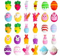 POPOYU Giocattoli Mini Squishy Mochi di Natale,Halloween,30 Pezzi Squishy Gadget Mochi Squishy Antistress PasquaGiocattoli Mini Squishies Carini per Bambini,Mochi Calendario dell’Avvento Squishy Toys
