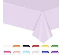 POPOYU Tovaglia Porpora Decorazioni per Feste di Compleanno,137x274cm Tovaglia per Feste,Tovaglia da Colorare Decorazioni,Gigante Carta Tovaglia per Bambini Baby Shower,Matrimonio,Natale