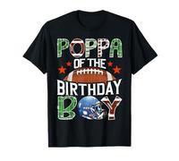 Poppa Of The Birthday Boy Football, 1° anno dopo il suo compleanno Maglietta