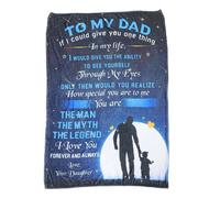 Poppa per la coperta di planello che dorme padri per padri regalo offerta