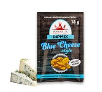 Poppamies Dipmix Blue Cheese Style - Polvere per dip vegana al gusto di formaggio blu, ideale per alette, verdure e snack - Senza glutine, senza lattosio - 18g