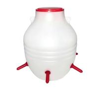 Poppatoio per Animali Efficiente, style to 1 | In Plastica, Secchio ttatore con Sei Tettarelle, Compatto, Mangiatoia, per Fattoria, Allevatori