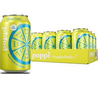 Poppi Soda prebiotica, zenzero, lime, 340 ml, confezione da 12