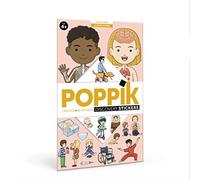 Poppik Discovery Sticker Corpo Umano. per Bambini dai 4 Anni in su, Divertente Kit per Poster educativo, Multicolore, Taglia Unica, DIS011