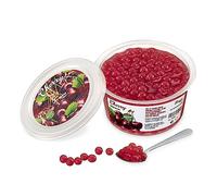 POPPING BOBA - Sferette alla frutta per Bubble Tea - Ciliegia - 450 g - nessun colorante artificiale, basso contenuto di zucchero, succo di frutta vero, 100% vegan e senza glutine