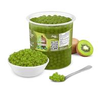 POPPING BOBA - Sferette alla frutta per Bubble Tea - Kiwi - 3.2 kg - nessun colorante artificiale, basso contenuto di zucchero, succo di frutta vero, 100% vegan e senza glutine