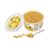 POPPING BOBA - Sferette alla frutta per Bubble Tea - Limone - 450 g - nessun colorante artificiale, basso contenuto di zucchero, succo di frutta vero, 100% vegan e senza glutine