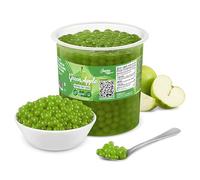 POPPING BOBA - Sferette alla frutta per Bubble Tea - Mela verde - 3.2 kg - nessun colorante artificiale, basso contenuto di zucchero, succo di frutta vero, 100% vegan e senza glutine