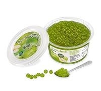 POPPING BOBA - Sferette alla frutta per Bubble Tea - Mela verde - 450 g - nessun colorante artificiale, basso contenuto di zucchero, succo di frutta vero, 100% vegan e senza glutine