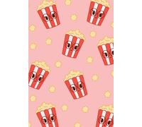 Popping Popcorn Journal | Cute & Kawaii Aesthetic | Narrow Ruled Lined Notebook | A5 6x9” | 120 pages: Personalised Gift Idea for Friends and Family