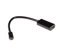 POPPSTAR Adattatore Full HD Mini Displayport per HDMI (1080p), compresa la trasmissione audio (Presa miniDP da 19 pin spina HDMI tipo A), contatti placcati in oro