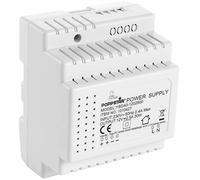 Poppstar Alimentatore per guida DIN 12V DC 2, 5A 30 W (ingresso 100-240 V AC 50/60 Hz) Alimentatore per guida DIN Trasformatore 12 V per guide top-hat 78 * 92 * 61mm