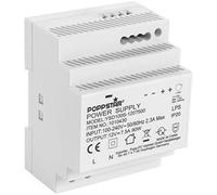 Poppstar Alimentatore per guida top hat P-100-12- 12V DC 7, 5A 90 W (Ingresso 100-240 V AC 50/60 Hz) Alimentatore per guida DIN trasformatore 12 V per top-hat rails 70 * 90 * 58mm