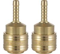 Poppstar Attacchi Rapidi per Aria Compressa DN 7,2 con Beccuccio per Tubi da 6mm, Set da 2 Pezzi