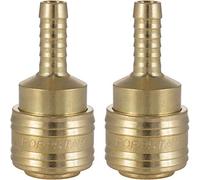 Poppstar Attacchi Rapidi per Aria Compressa DN 7,2 con Beccuccio per Tubi da 8mm, Set da 2 Pezzi