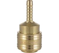 Poppstar Attacco Rapido per Aria Compressa DN 7,2 con Beccuccio per Tubi da 6mm