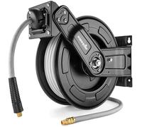 Poppstar Avvolgitubo per aria compressa in acciaio (15m+1,5m, diametro (9,2x15mm)), attacchi 1/4 di pollice BSPT