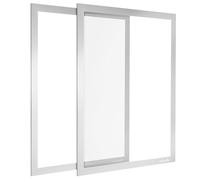 POPPSTAR Cornice magnetica A3 autoadesiva con chiusura magnetica, argento, 2 pezzi