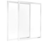 POPPSTAR Cornice magnetica A3 autoadesiva con chiusura magnetica, bianco, 2 pezzi