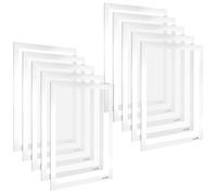 POPPSTAR Cornice magnetica A4 autoadesiva con chiusura magnetica, bianco, 5 pezzi