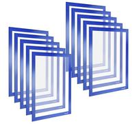 POPPSTAR Cornice magnetica A4 autoadesiva con chiusura magnetica, blu, 5 pezzi