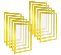 POPPSTAR Cornice magnetica A4 autoadesiva con chiusura magnetica, giallo, 5 pezzi