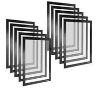 POPPSTAR Cornice magnetica A4 autoadesiva con chiusura magnetica, nero, 5 pezzi
