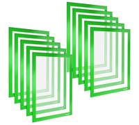 POPPSTAR Cornice magnetica A4 autoadesiva con chiusura magnetica, verde, 5 pezzi