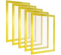POPPSTAR Cornice magnetica A4 calamitata con chiusura magnetica, giallo, 5 pezzi