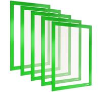 POPPSTAR Cornice magnetica A4 calamitata con chiusura magnetica, verde, 5 pezzi